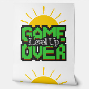 Spiel vorbei, belebte Retro-Spiele mit, Levelaufst Tapete
