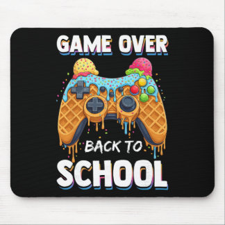 Spiel vorbei Ck zur Schule Lustige Waffel Gamer  Mousepad