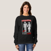 Spiel vorbei  Ehemann Bräutigam Junggesellenabschi Sweatshirt (Vorne ganz)