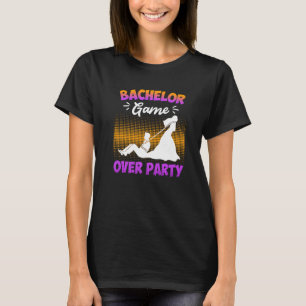 Spiel vorbei Junggesellenabschied Mann Hochzeit T-Shirt