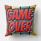 Spiel vorbei. kissen (Rückseite)