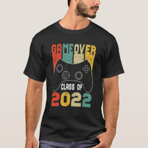 Spiel Vorbei Klasse 2022 Vintage Abschluss Gamer T-Shirt