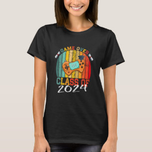 Spiel vorbei Klasse 2024 Videospiele Lustige Gradu T-Shirt