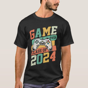 Spiel Vorbei Klasse Von 2024 Videospiele Abschluss T-Shirt