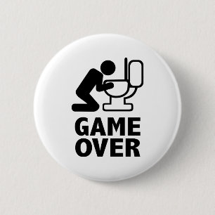 Spiel vorbei kotzen Toilette Button