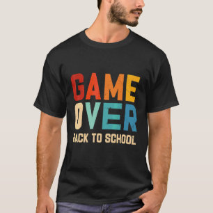 Spiel vorbei Lehrer und Schüler zurück zur Schule T-Shirt