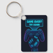 Spiel vorbei? Nochmal versuchen! - Cool Futuristic Schlüsselanhänger (Vorderseite)