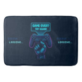 Spiel vorbei? Nochmal versuchen! Futuristic Gamer Badematte (Vorderseite)