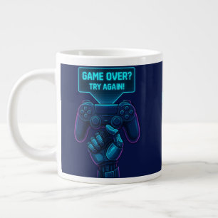 Spiel vorbei? Nochmal versuchen! Futuristische Gam Jumbo-Tasse