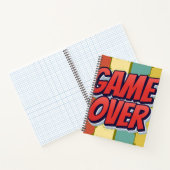 Spiel vorbei. notizblock (Innenseite)