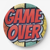 Spiel vorbei. pappteller (Vorderseite)