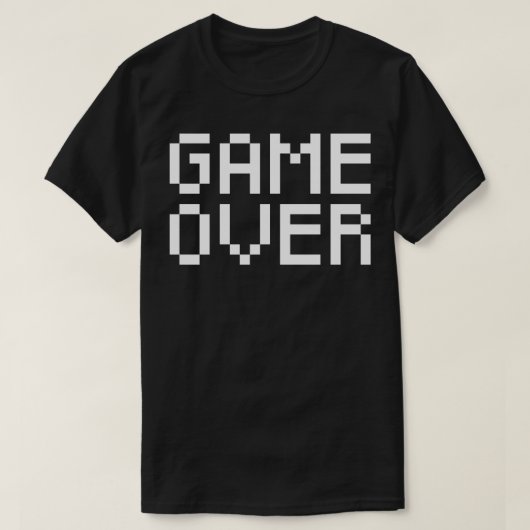 Spiel vorbei pixel T-Shirt (Design vorne)