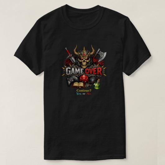 Spiel vorbei T-Shirt (Design vorne)