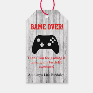 Spiel vorbei... Video Game Vielen Dank für Ihre Un Geschenkanhänger