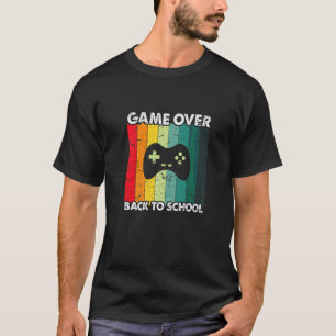 Spiel vorbei Zurück zur Schule Controller Lehrer S T-Shirt