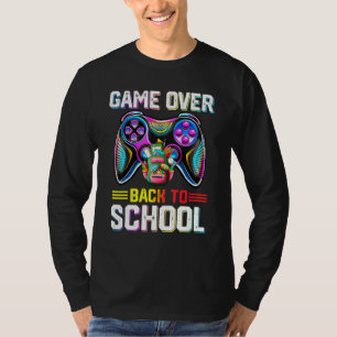 Spiel vorbei Zurück zur Schule für Lehrer Schüler T-Shirt