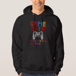 Spiel vorbei Zurück zur Schule Gaming Lehrer Schül Hoodie