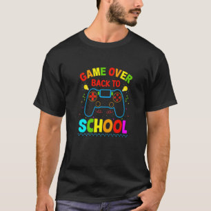 Spiel vorbei Zurück zur Schule Lehrer Kinder Video T-Shirt