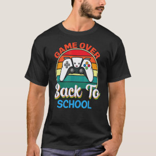 Spiel vorbei Zurück zur Schule Lehrer Schüler Kon T-Shirt
