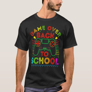 Spiel vorbei Zurück zur Schule Lehrer Schüler Ste T-Shirt
