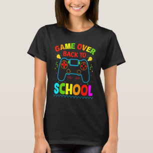 Spiel vorbei Zurück zur Schule T-Shirt