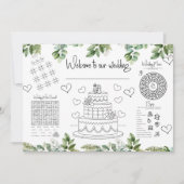 Spiel Wedding Kids Activities Einladung (Vorderseite)