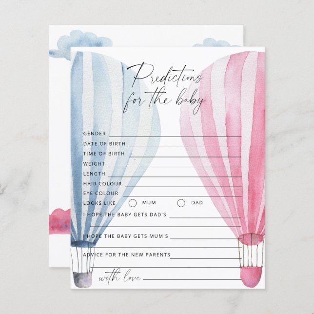 Spiel zur Aufdeckung von Geschlechtern - Vorhersag (Vorne/Hinten)