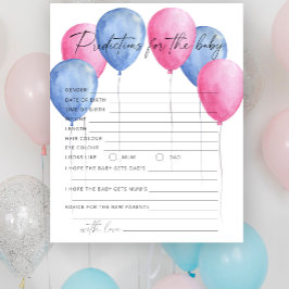 Spiel zur Aufdeckung von Geschlechtern - Vorhersag