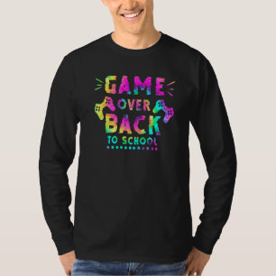 Spiel zurück zur Gefärbte Krawatte der Schule Game T-Shirt