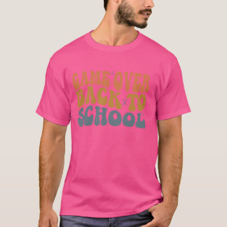 Spiel zurück zur Schule für Lehrerjunge T-Shirt