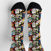 Spielabend Brettspiele Party Socken (Oben)