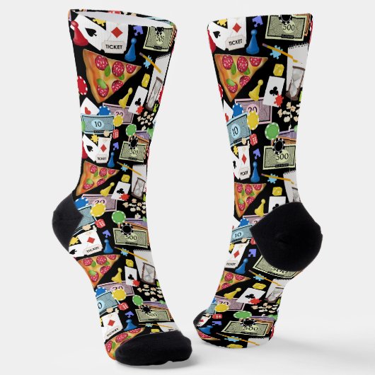 Spielabend Brettspiele Party Socken (Gewinkelt)