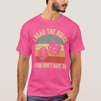 Spielabend Erwachsene Lustige Brettspiele Ich Lies T-Shirt