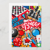 Spielabend Feiertagskarte (Vorne/Hinten)