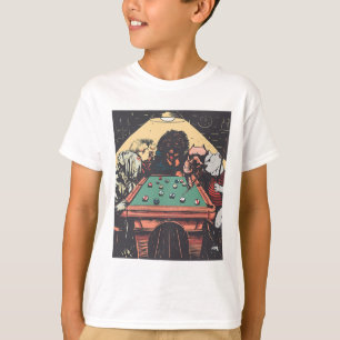 Spielabend Hunde auf Billard Billard Billard Billa T-Shirt
