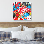 Spielabend Leinwanddruck (Insitu (Schlafzimmer))