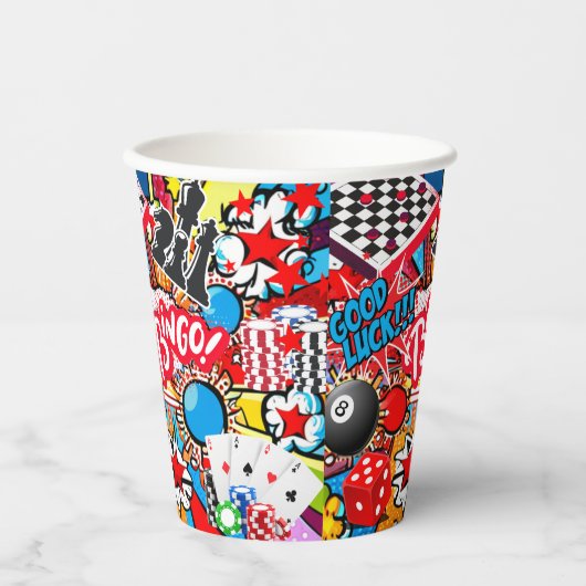 Spielabend Pappbecher (Vorderseite)