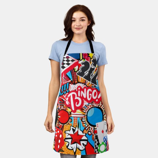 Spielabend Schürze (Getragen)