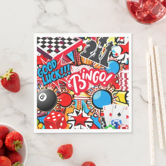 Spielabend Serviette (Beispiel)