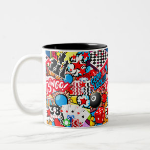 Spielabend Zweifarbige Tasse