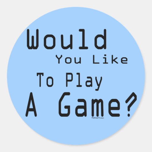 Spielaufkleber Runder Aufkleber (Vorderseite)