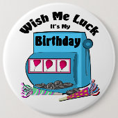 Spielautomat Casino Geburtstag Button (Vorderseite)