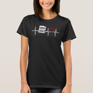 Spielautomat Casino Heartbeat T Shirt Geschenk für