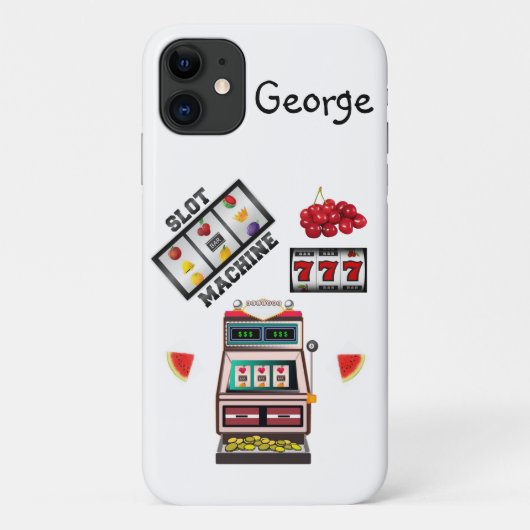 Spielautomat Casino iPhone Fall Case-Mate iPhone Hülle (Rückseite)