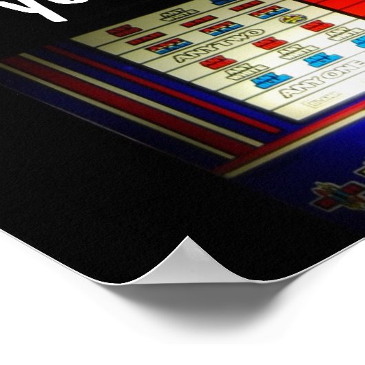 Spielautomat Casino Lugano 7 Personalisiert Poster (Ecke)
