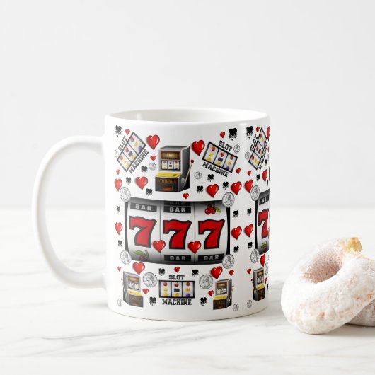 Spielautomat Casino Tasse (Mit Donut)