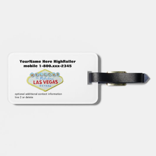 Spielautomat-Experten-Spieler Gepäckanhänger (Rückseite horizontal)