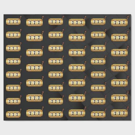 Spielautomat Party Night Geschenkpapier (Flach)