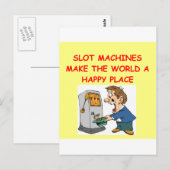 Spielautomat Postkarte (Vorne/Hinten)
