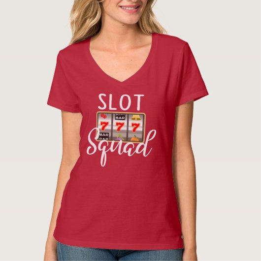 Spielautomat Squash Las Vegas Casino T - Shirt (Vorderseite)